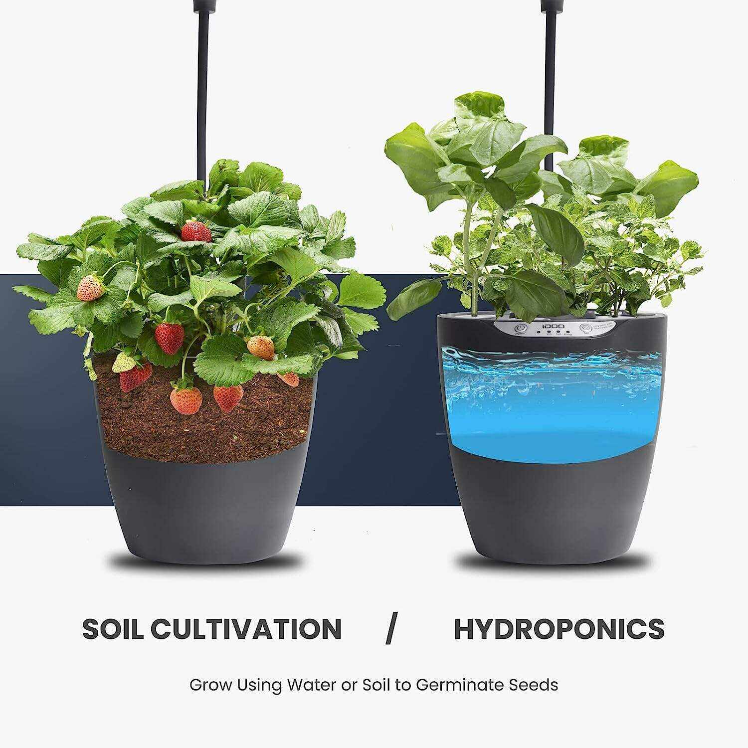 Hydroponics Growing System 12Pods, Indoor Garden with LED Grow Light