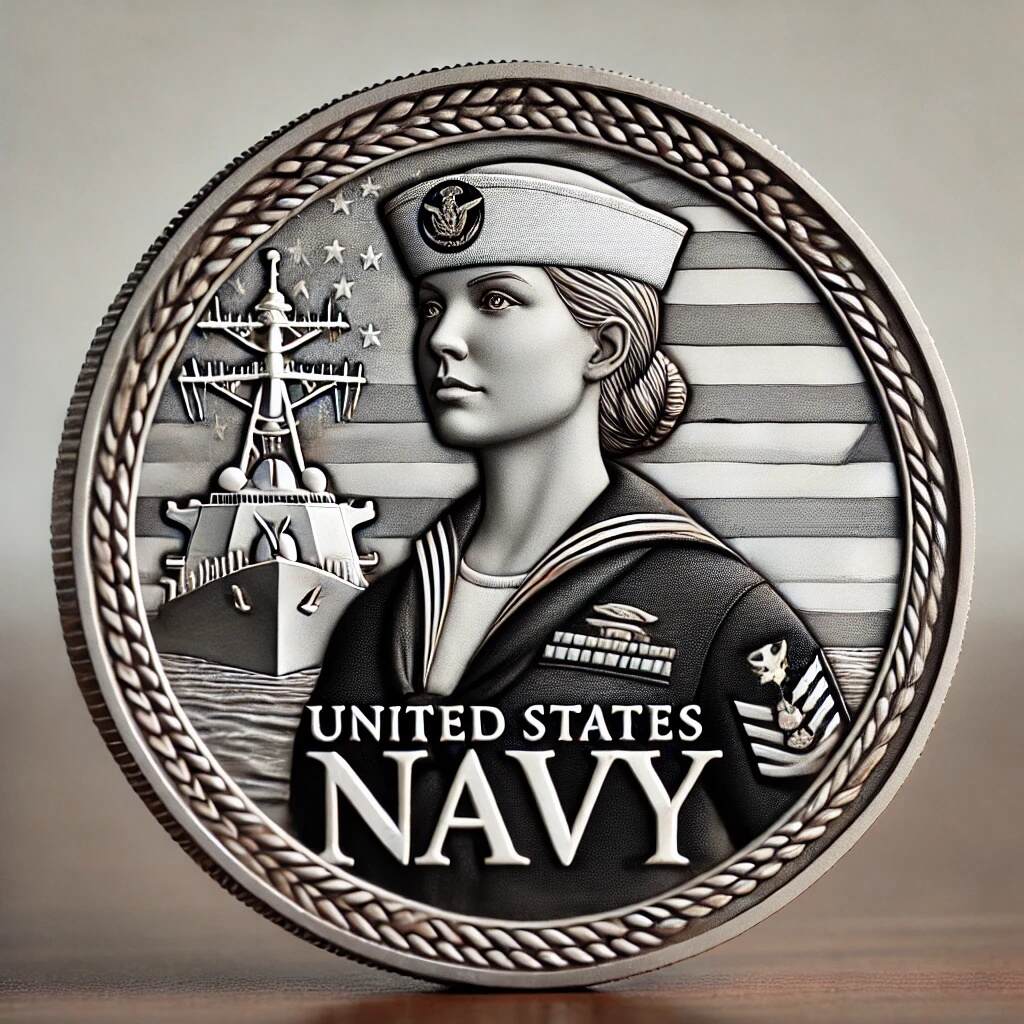 Military Female Commemorative Coin