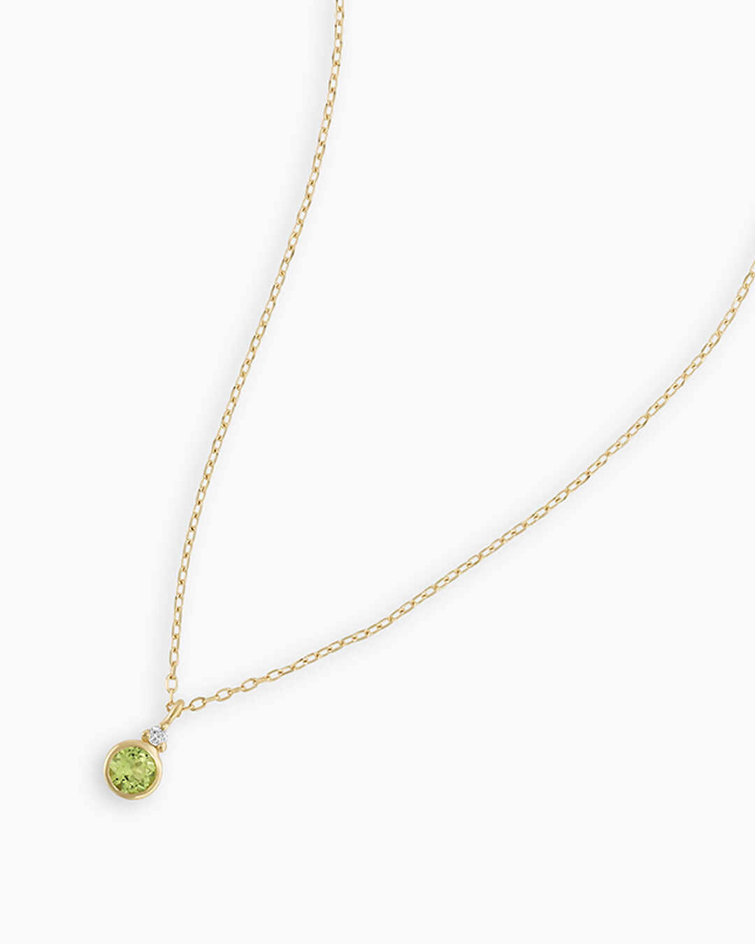 14k Gold Birthstone Necklace