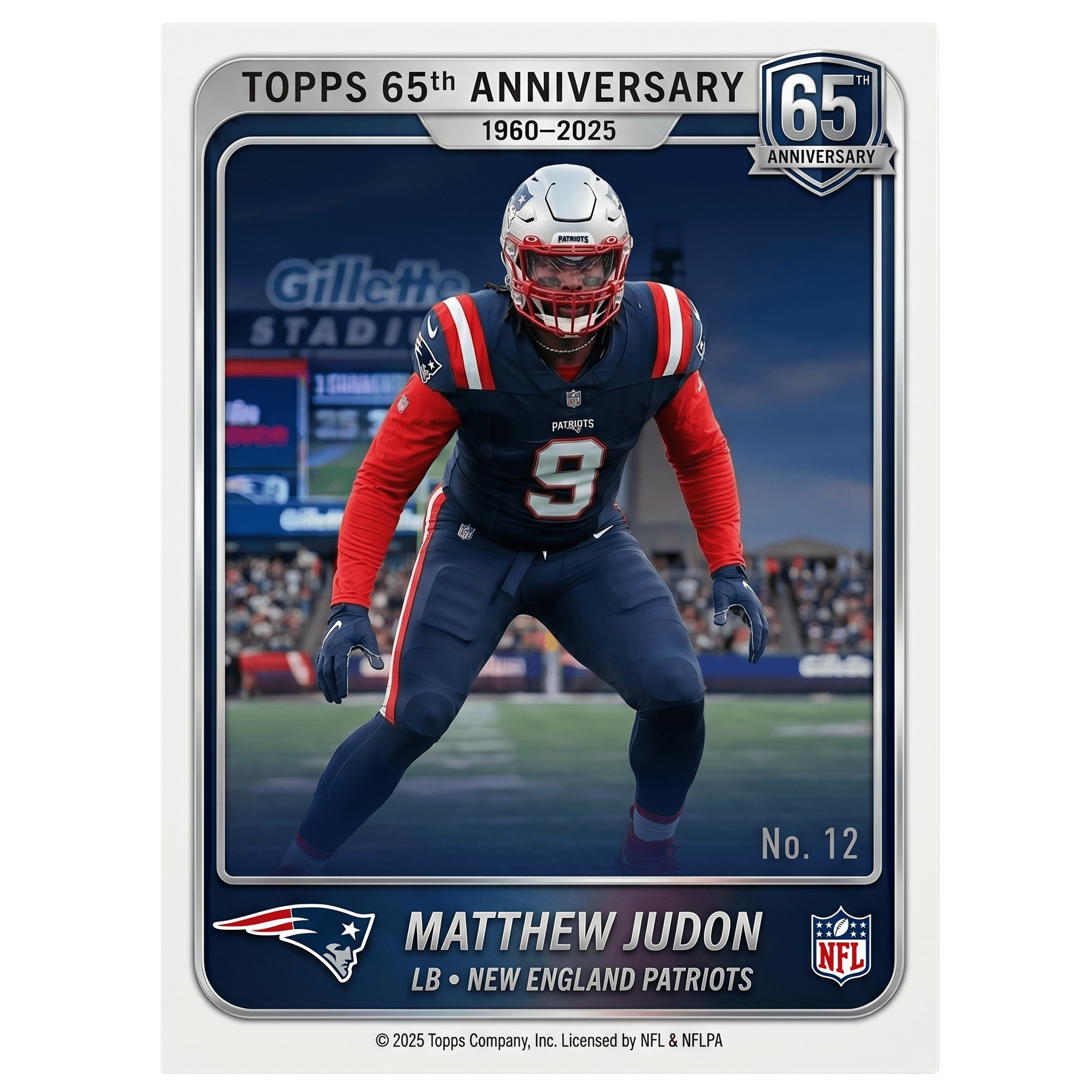 2026 New England Patriots 65th Anniversary Hobby Box