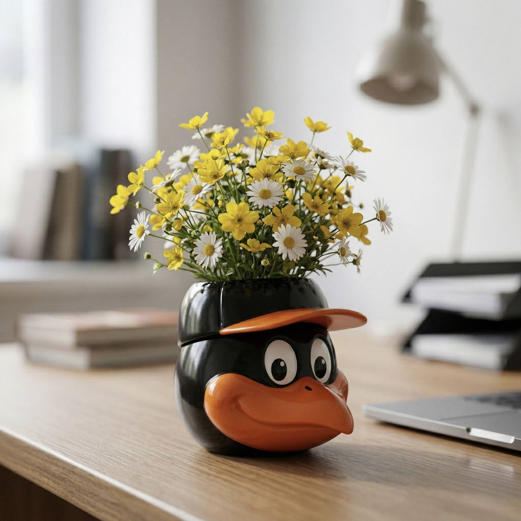 🌿 Ori's Garden: Happy Bird Planter – Grow Your Joy Daily 🦆