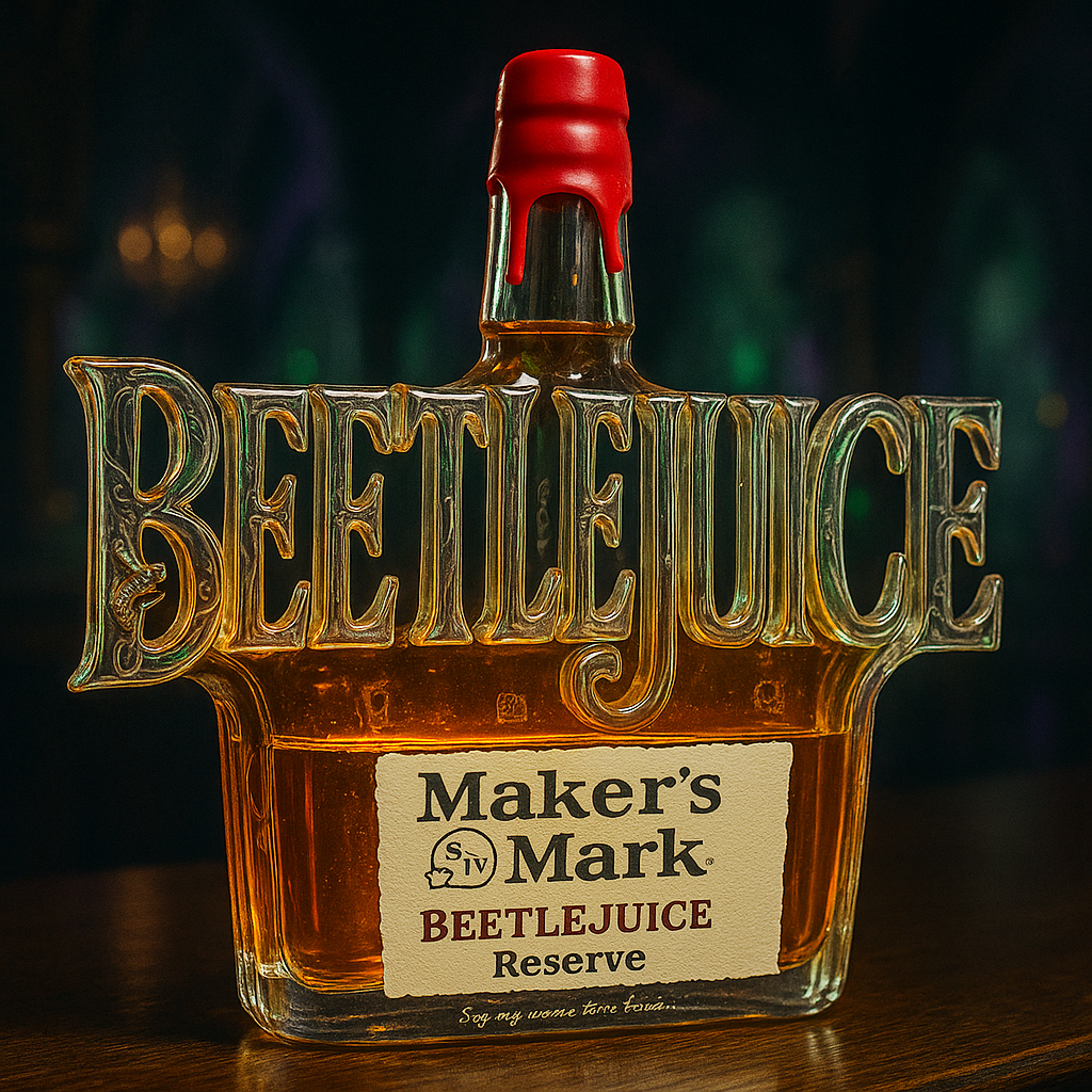Beetlejuice Whiskey Bottle