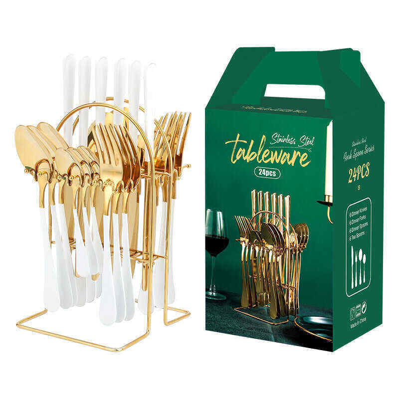 Gold Dinnerware Set Stainless Steel