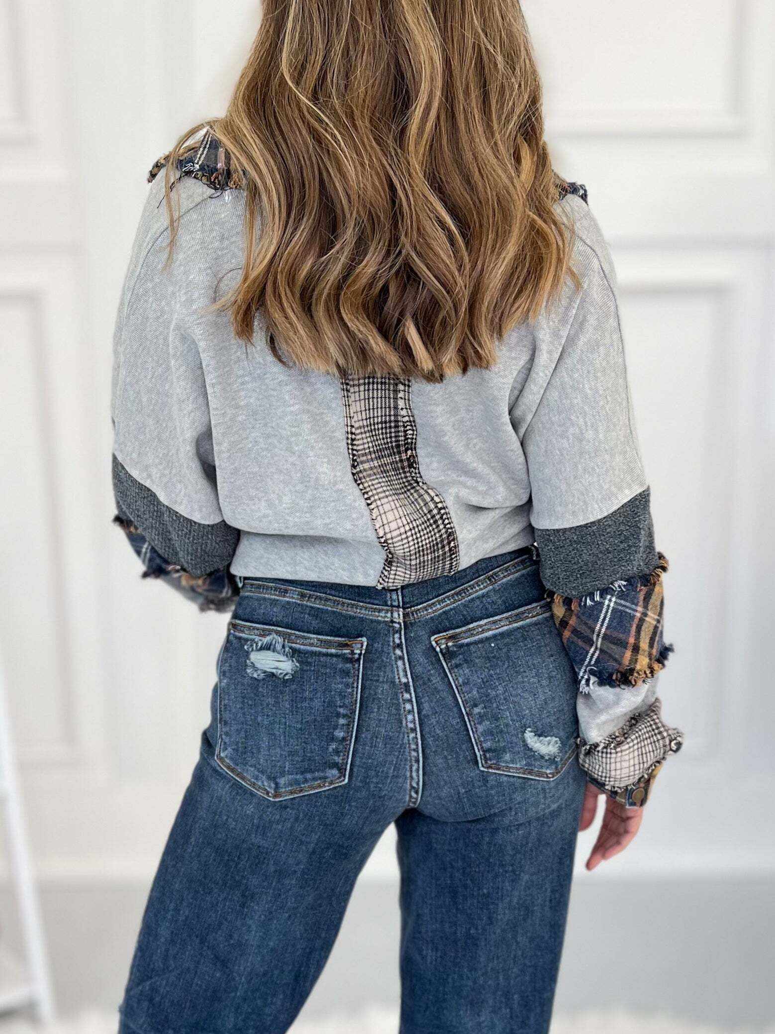 Getting Jiggy 2.0 - Christmas 90's Distressed Straight Jeans- Final Sale