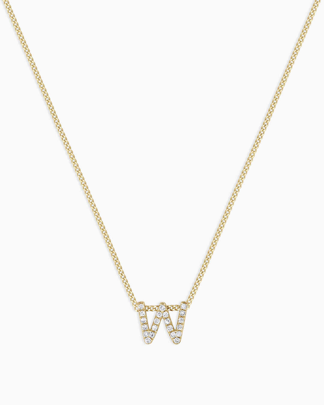 Diamond Alphabet Necklace