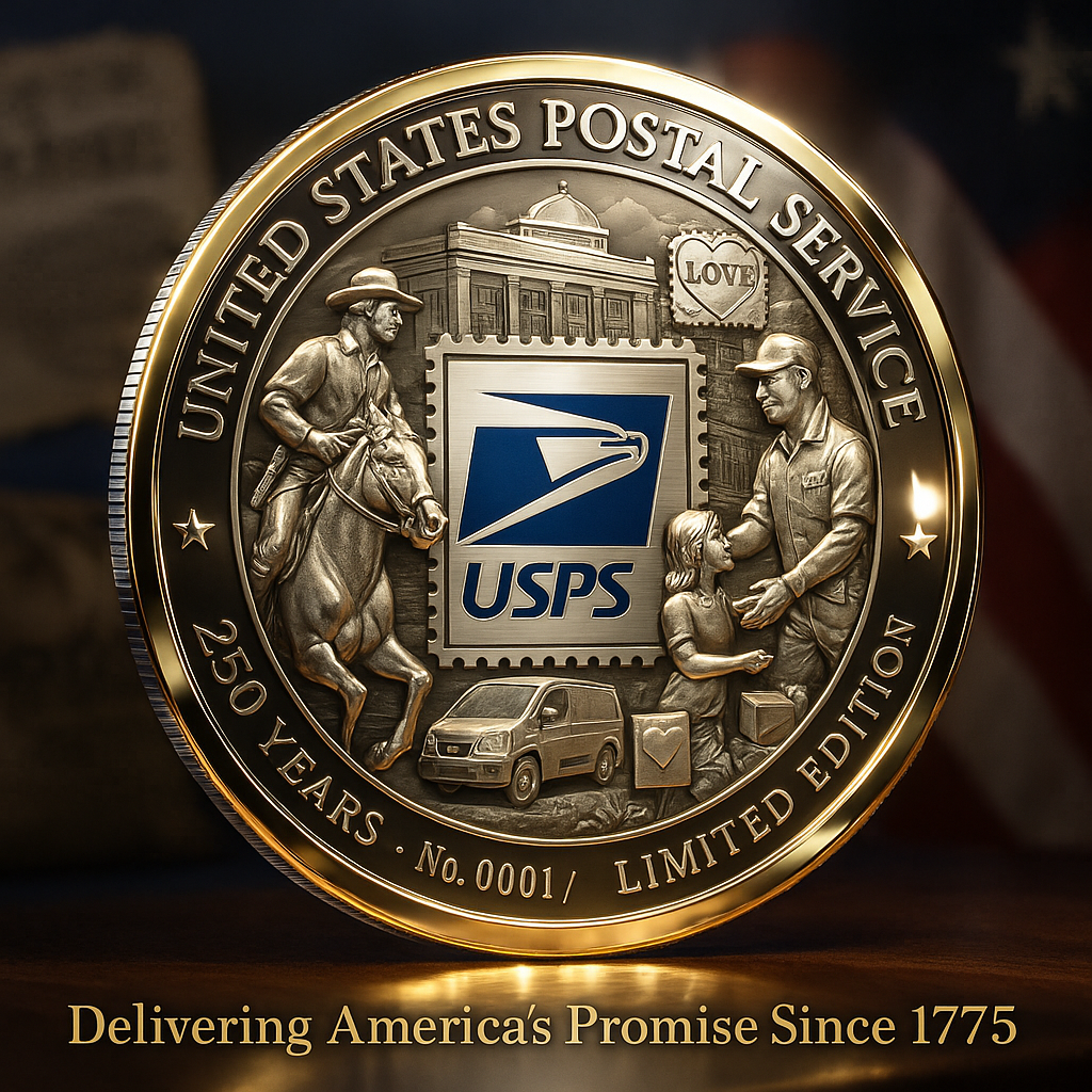 USPS 250th Anniversary Commemorative Coin – Limited Edition