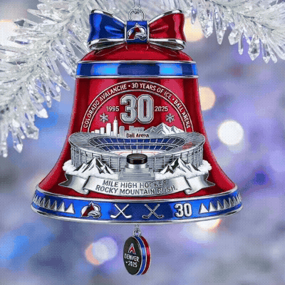 30th Anniversary  Ball Arena Bell Ornament