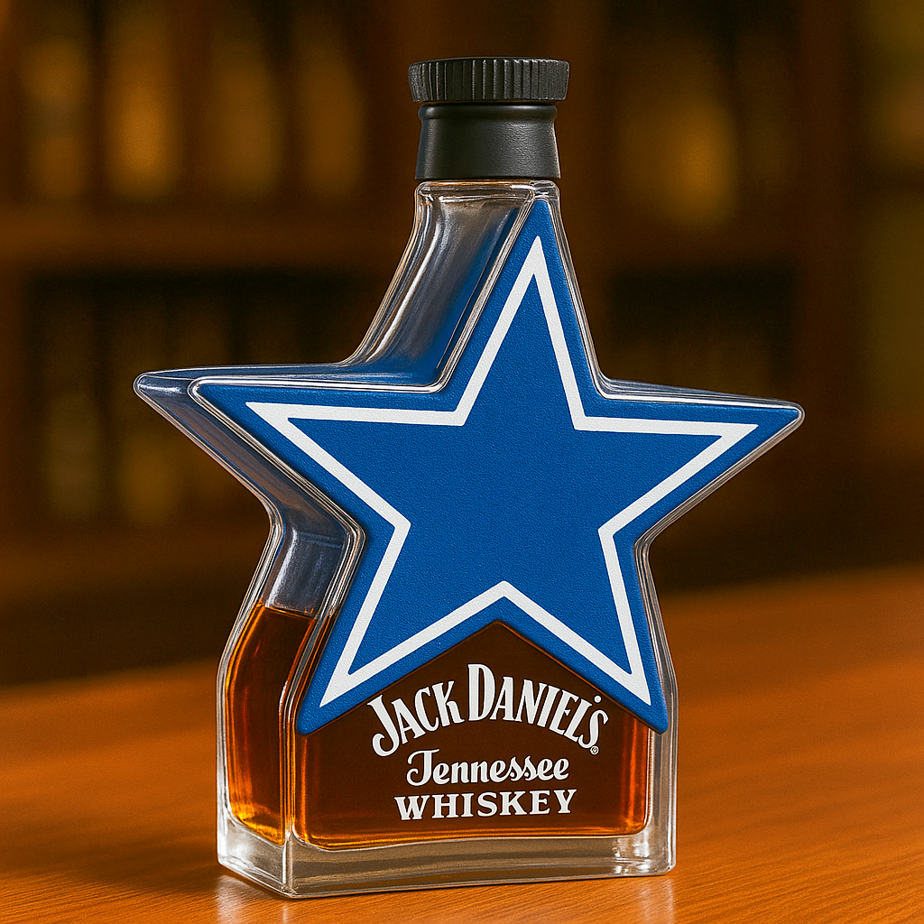 Dallas Cowboys Whiskey Bottle
