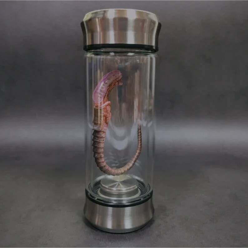 Alien Jar Xenomorph Specimen Facehugger Embryo Glass Jar Movie Prop Replica