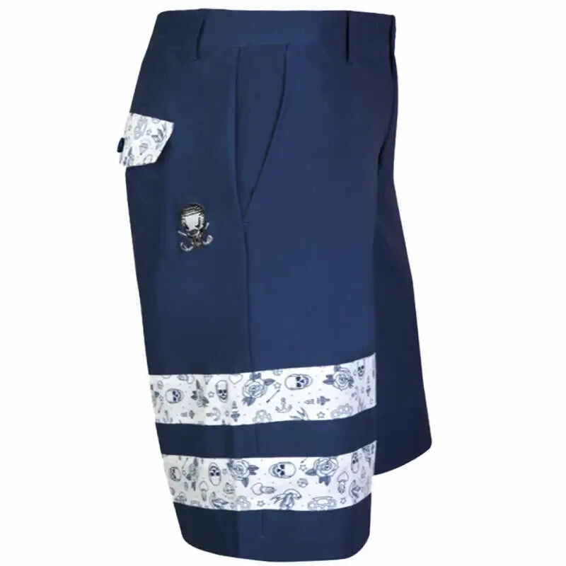 Zuma Cool-Stretch Men's Golf Shorts (Navy/Flash)