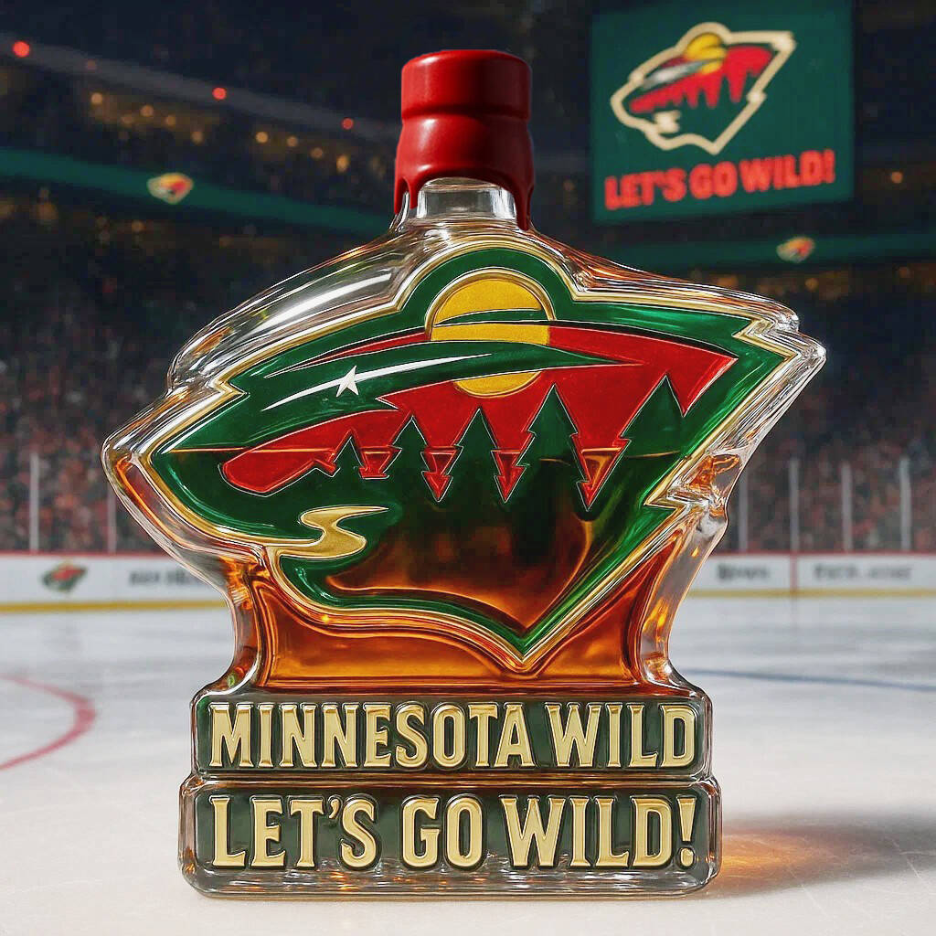 Minnesota Wild Limited Edition Whiskey Bottle