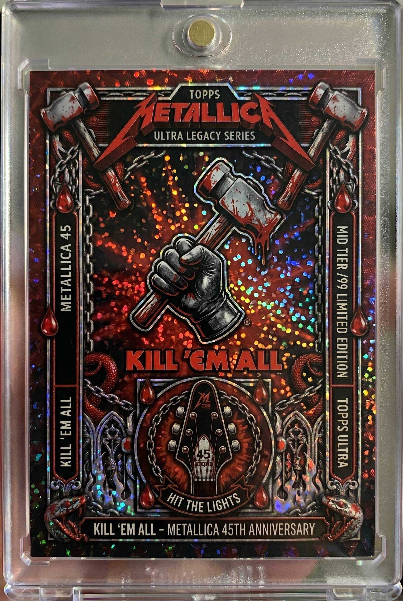 Metallica 45th Anniversary Trading Cards Collector Box