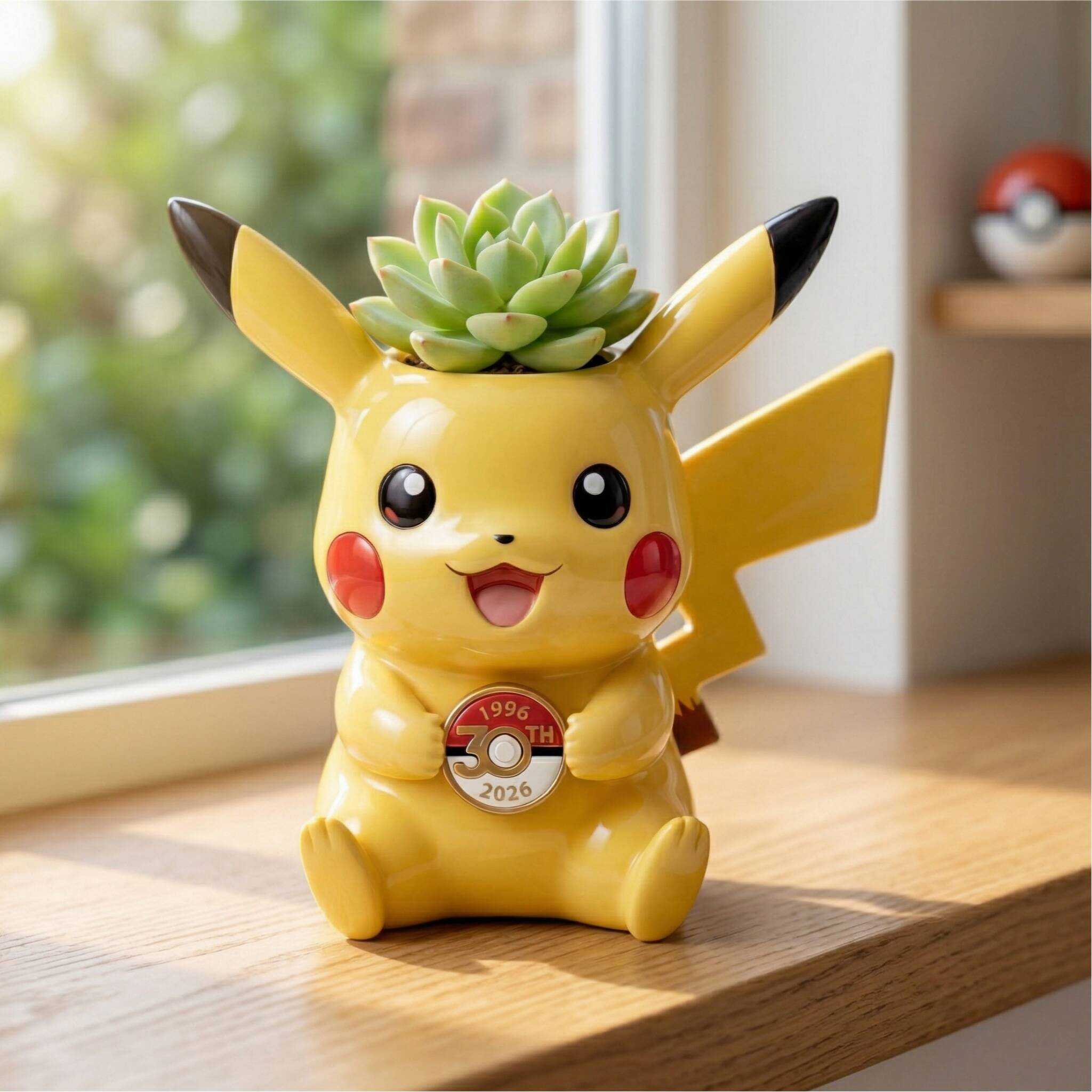 Pokémon 30th Anniversary Pikachu Ceramic Planter