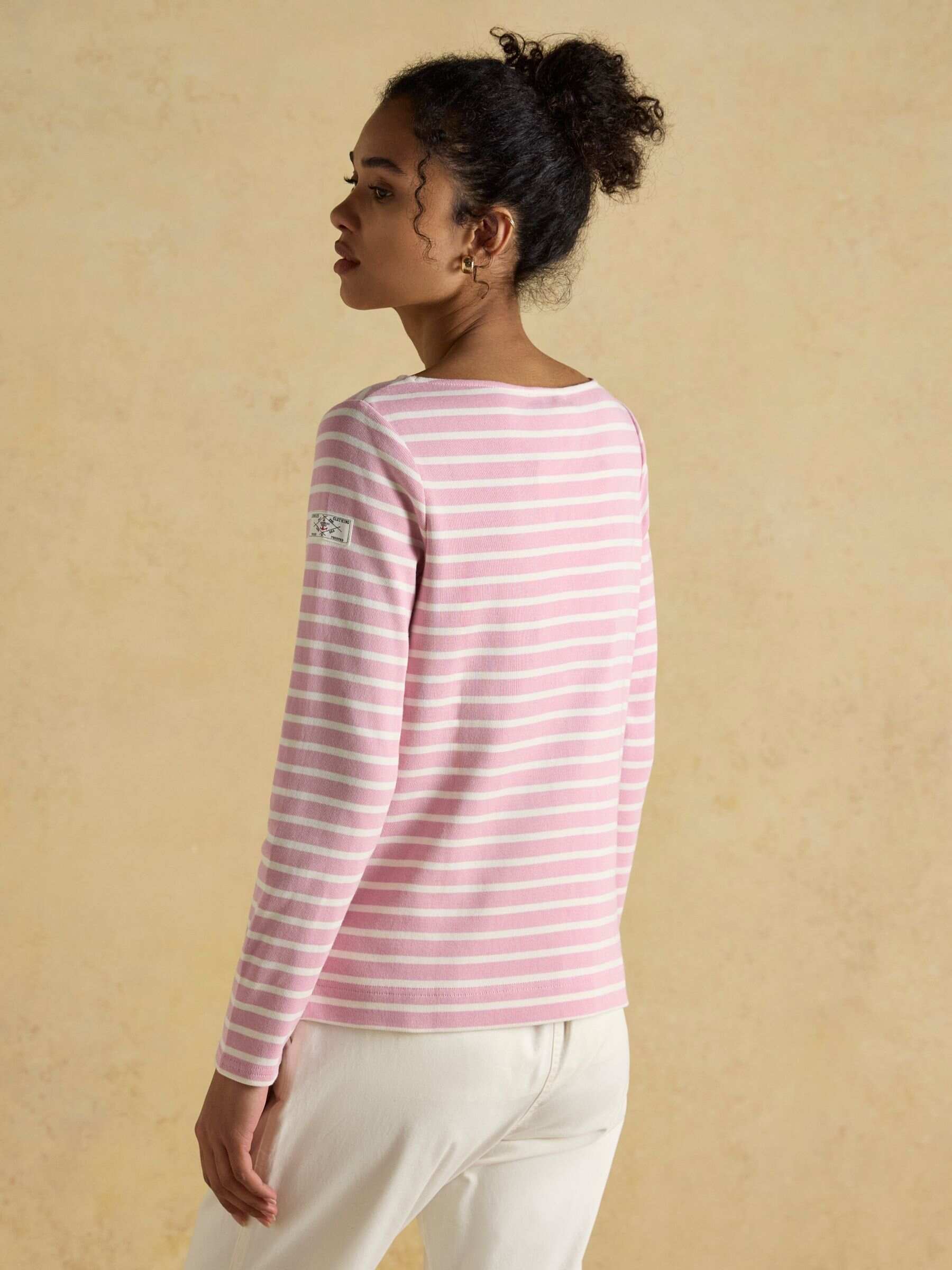 Harbour Pink Boat Neck Breton Top