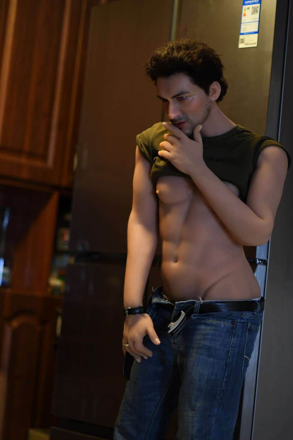 6YE Kaven 5ft58 / 170cm Silicone Head + TPE Body Realistic Male Sex Doll