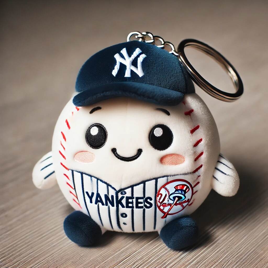 Baseball Plush Keychain