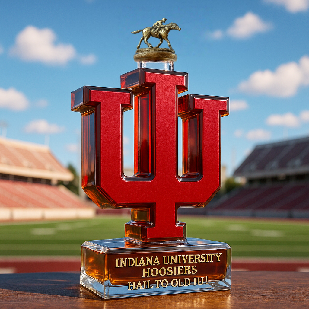 Indiana University Hoosiers Limited-Edition Whiskey Bottle