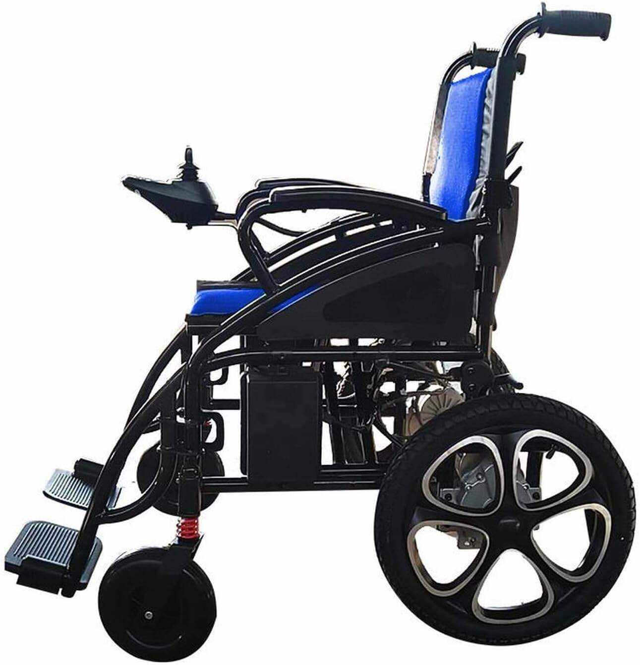 Rubicon DX01 All Terrain Foldable Electric Wheelchairs for Adults - Powerful Dual Motor Motorized Power Wheelchairs - Silla de Ruedas Electrica para Adultos. Supports up to 300 lbs - Weight 70 lbs