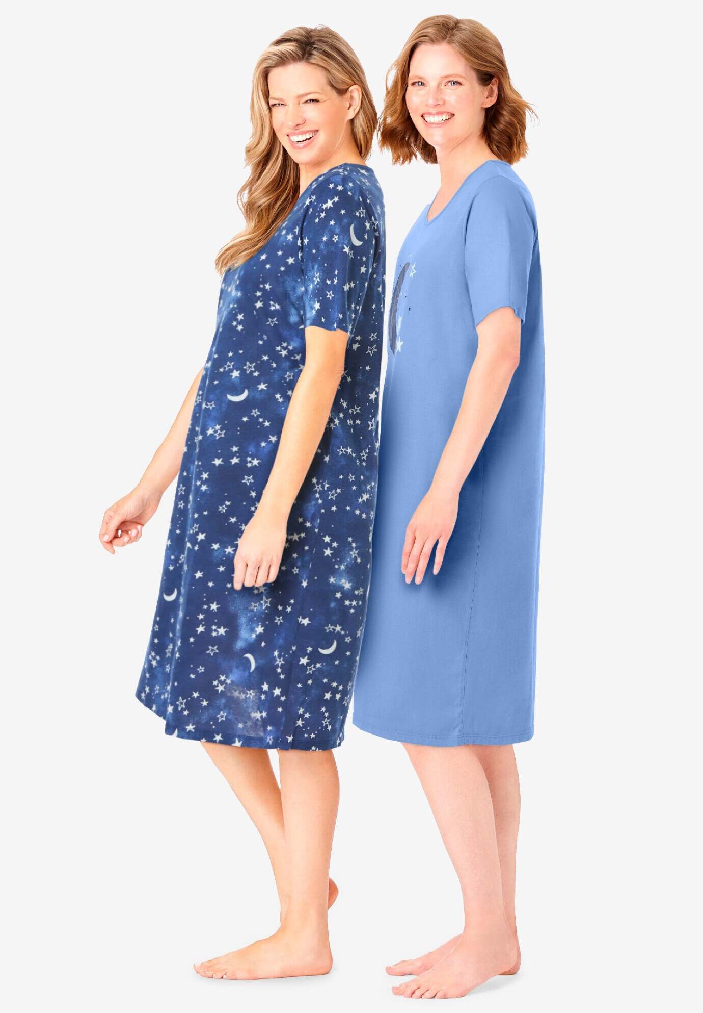 2-Pack Short-Sleeve Sleepshirt