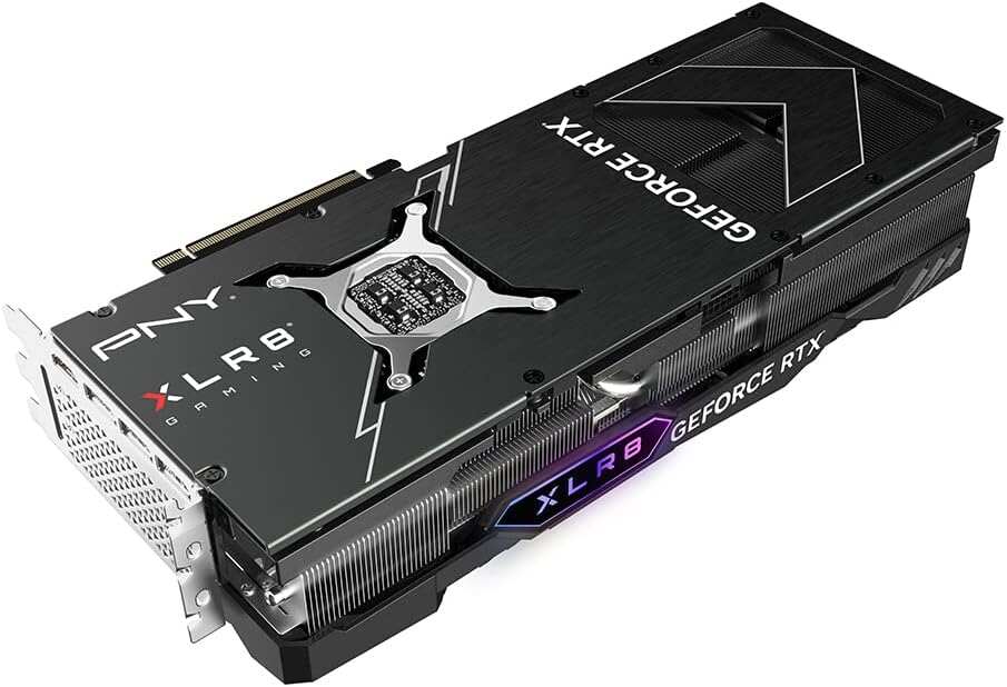 PNY GeForce RTX™ 4090 24GB XLR8 Gaming VERTO™ EPIC-X RGB™ OC Triple Fan Graphics Card DLSS 3 (ARGB, 384-bit, PCIe 4.0, GDDR6X, Supports 4k, Anti-Sag bracket, HDMI/DisplayPort)