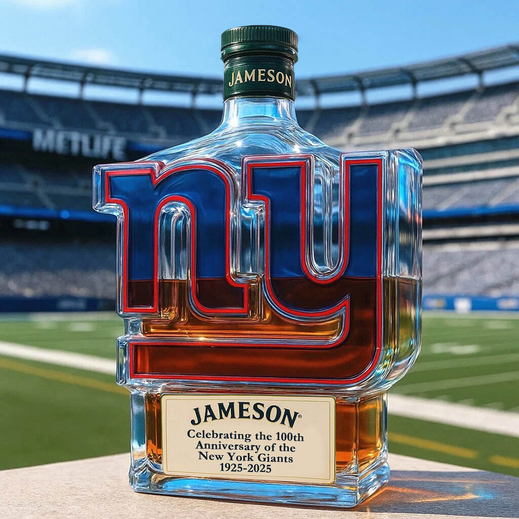 New York Giants 100th Anniversary Whisky Collector's Edition Bottle