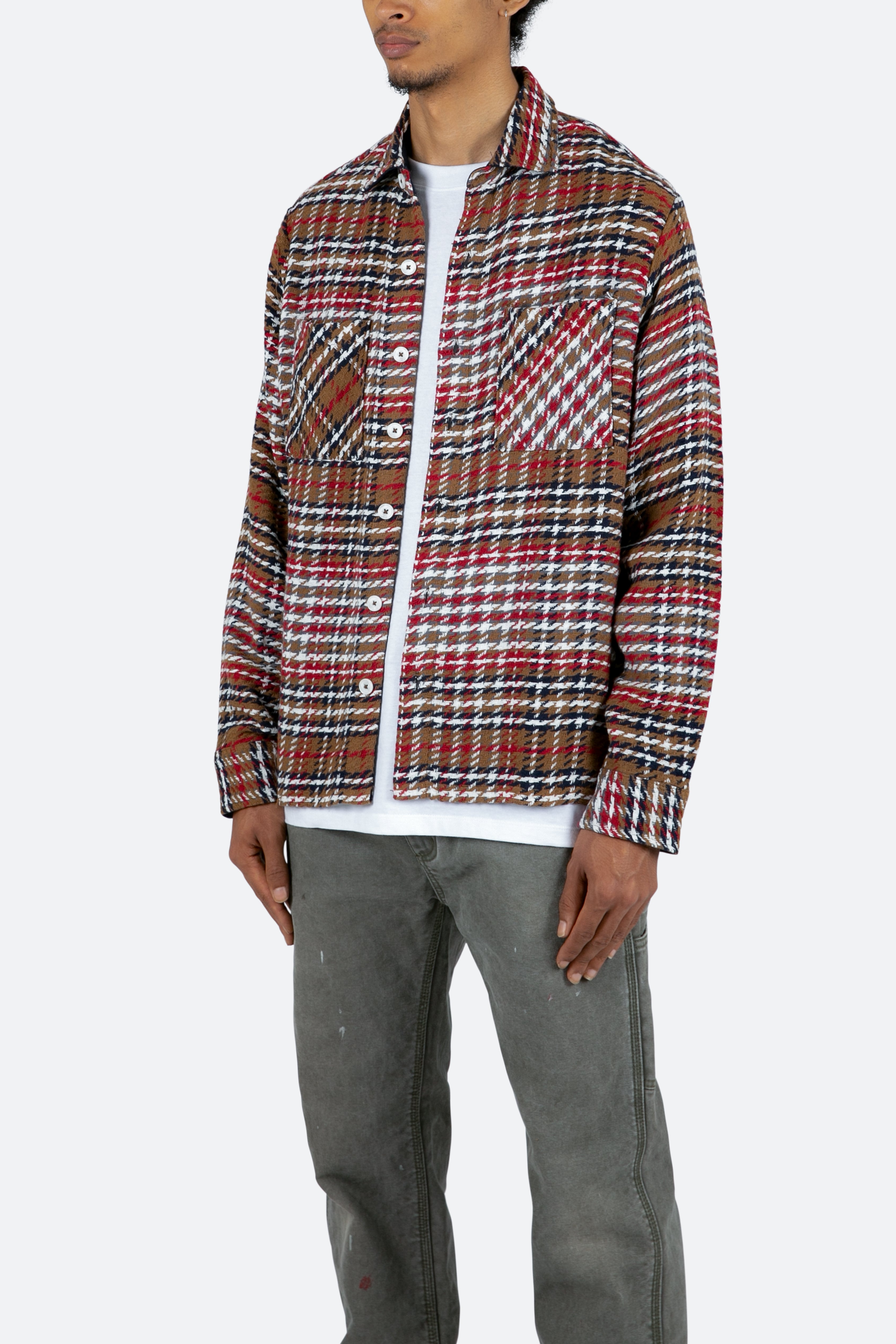Classic Flannel Shirt - Red/Natural