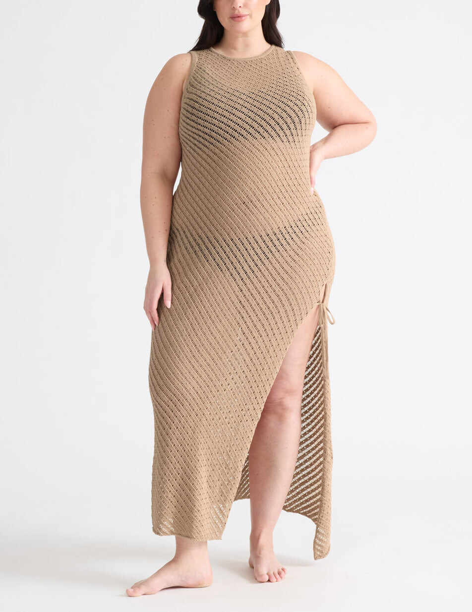 Crochet-Knit Beach Dress