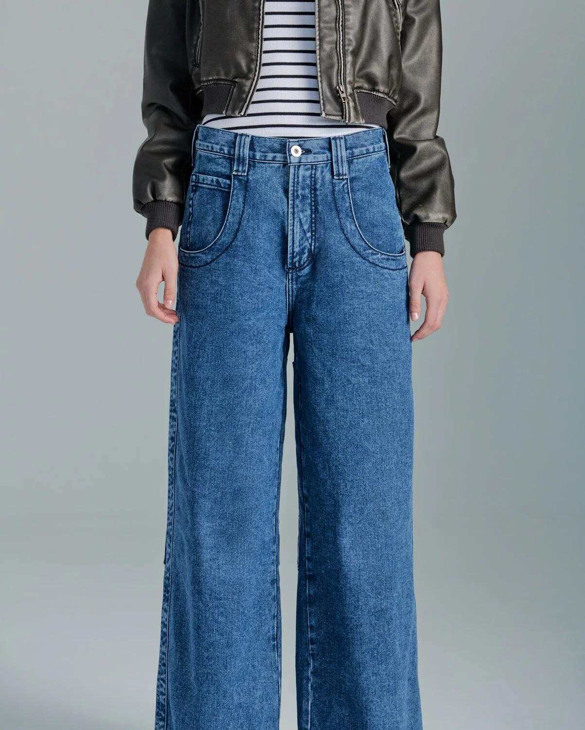 The Camilla Jeans. 27”. Dark Stone.