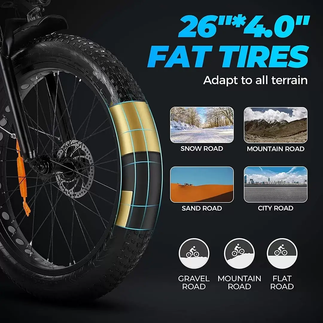 🔥Clearance Sale🔥✨Outdoor electric bike with 48V / 15Ah lithium battery✨