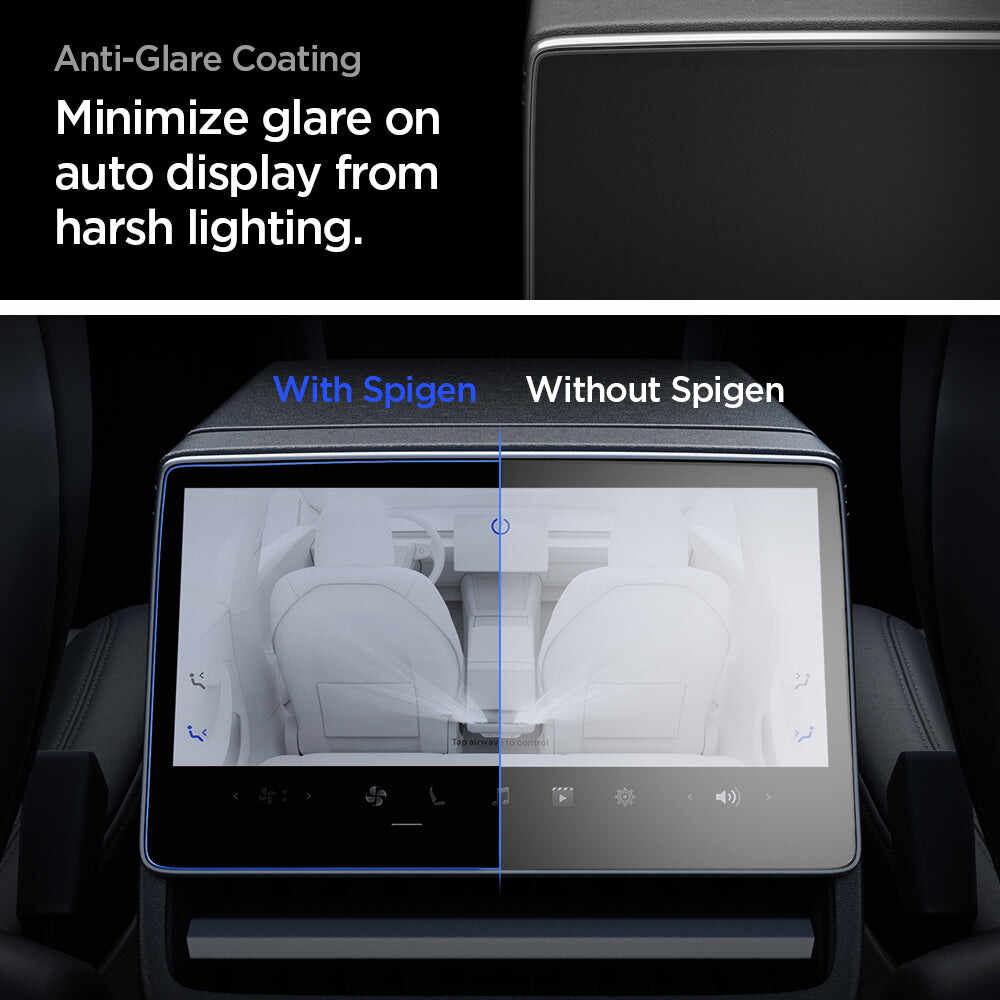 Tesla Series - Screen Protector GLAS.tR SLIM | Anti-Glare (Rear) Highland