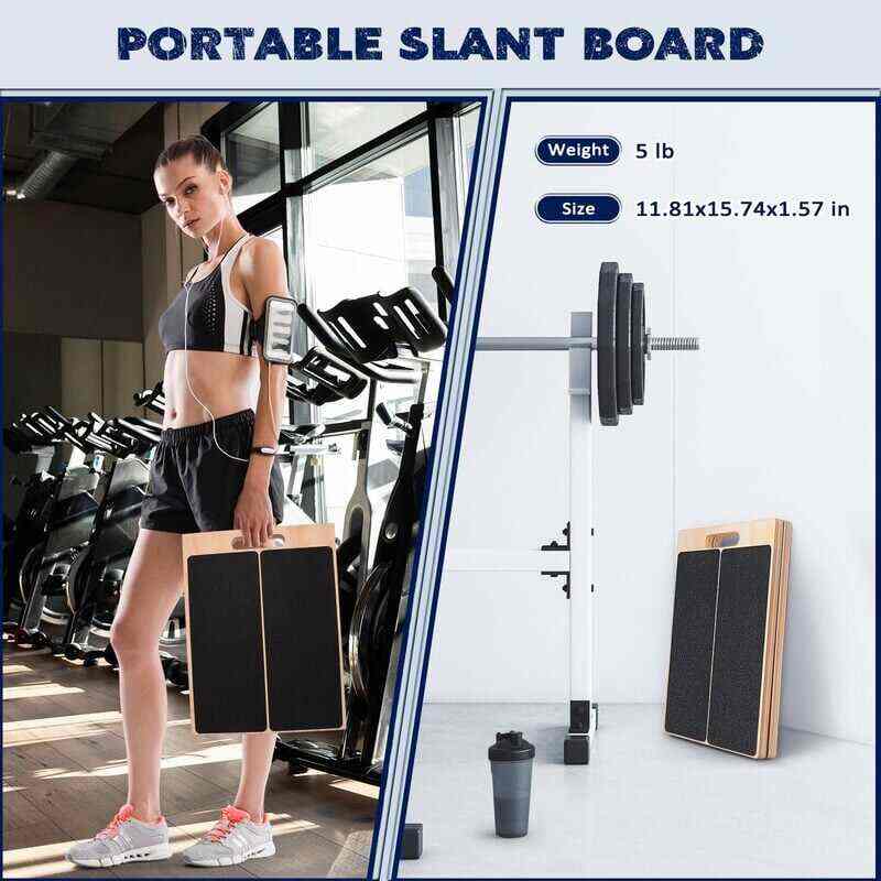 🔥Portable Wooden Slant Board for Calf Stretching