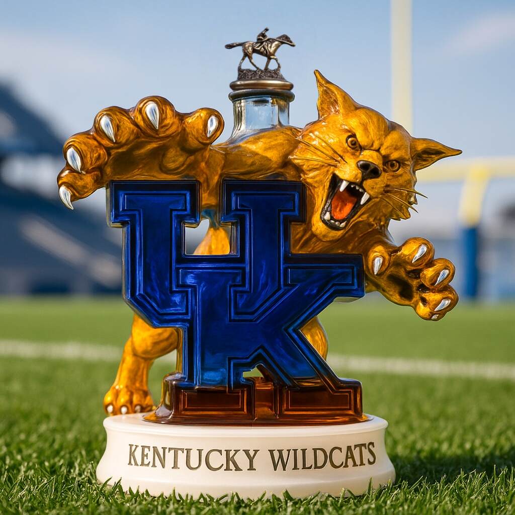 Kentucky Wildcats Whiskey Bottle