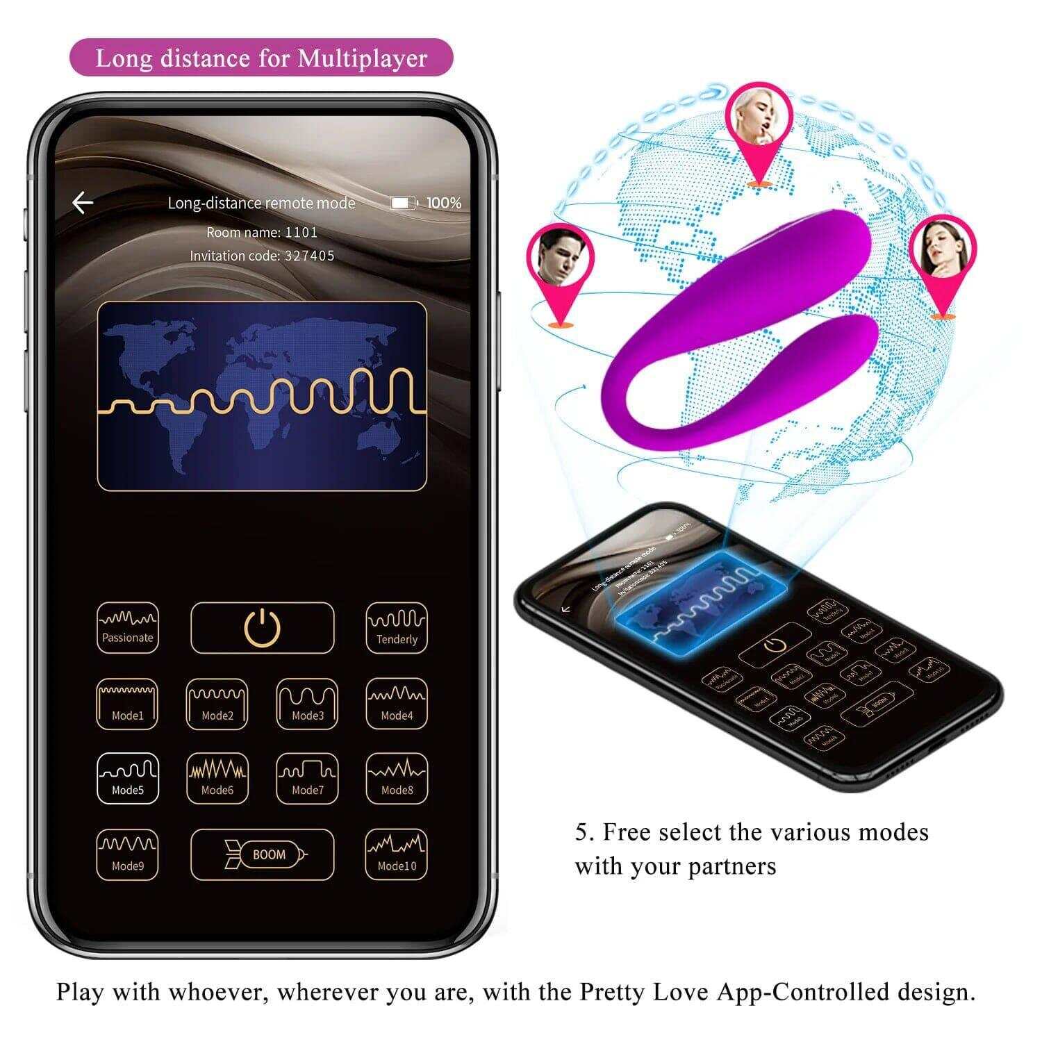 Pretty Love Bluetooth Wireless Vibrator - APP Control for Clitoral & G-Spot