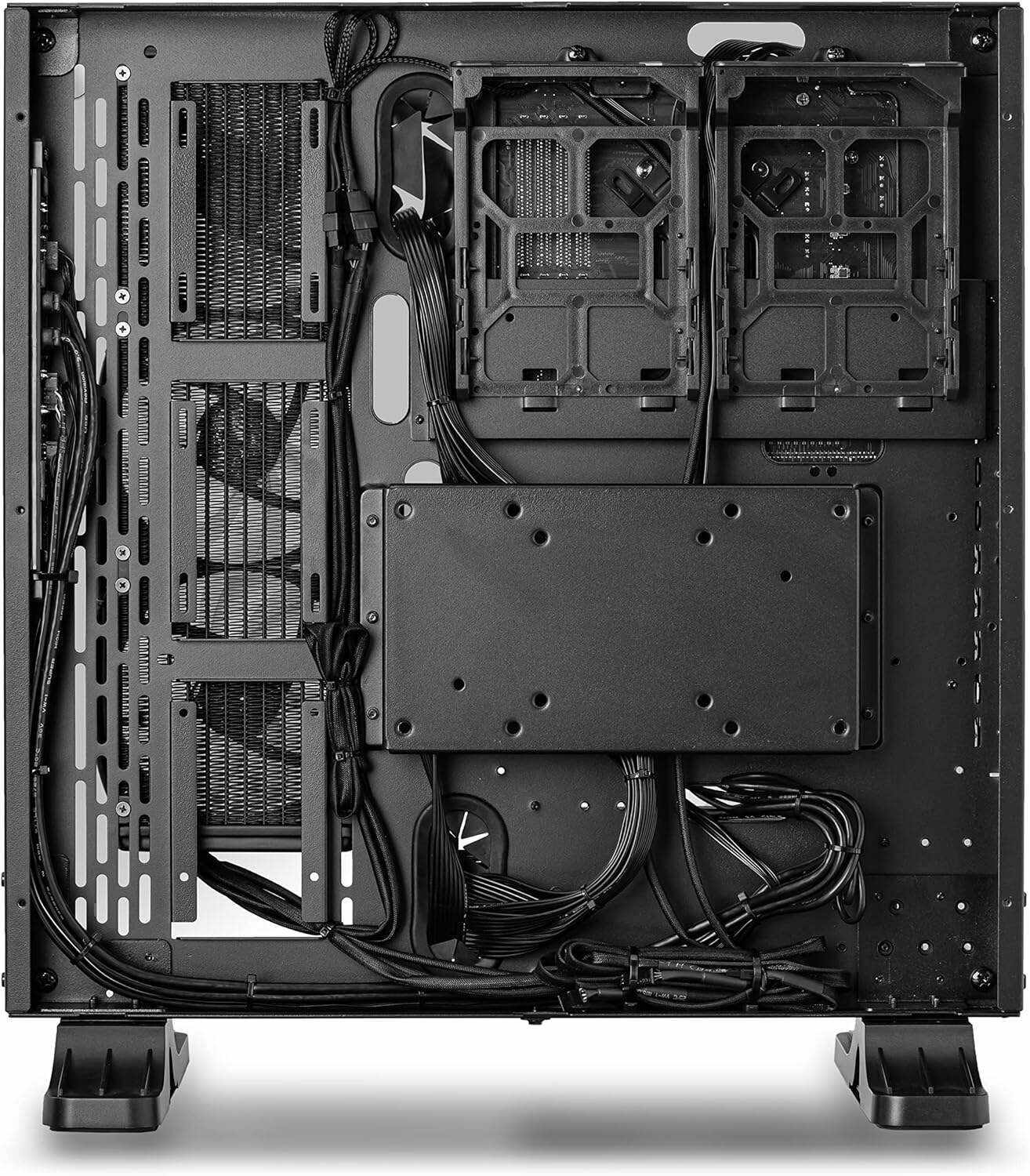 Thermaltake Shadow 360i Liquid-Cooled PC (AMD Ryzen 5 3600, RTX 3060 Ti, 16GB RGB 3000Mhz DDR4 ToughRAM RGB Memory, 1TB NVMe M.2, WiFi, Win 10 Home) Gaming Desktop Computer P3BK-B450-S36-LCS
