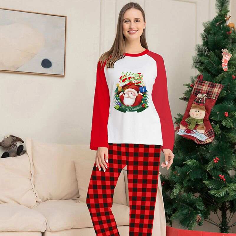 Matching Christmas Santa Pajamas Sets Pjs