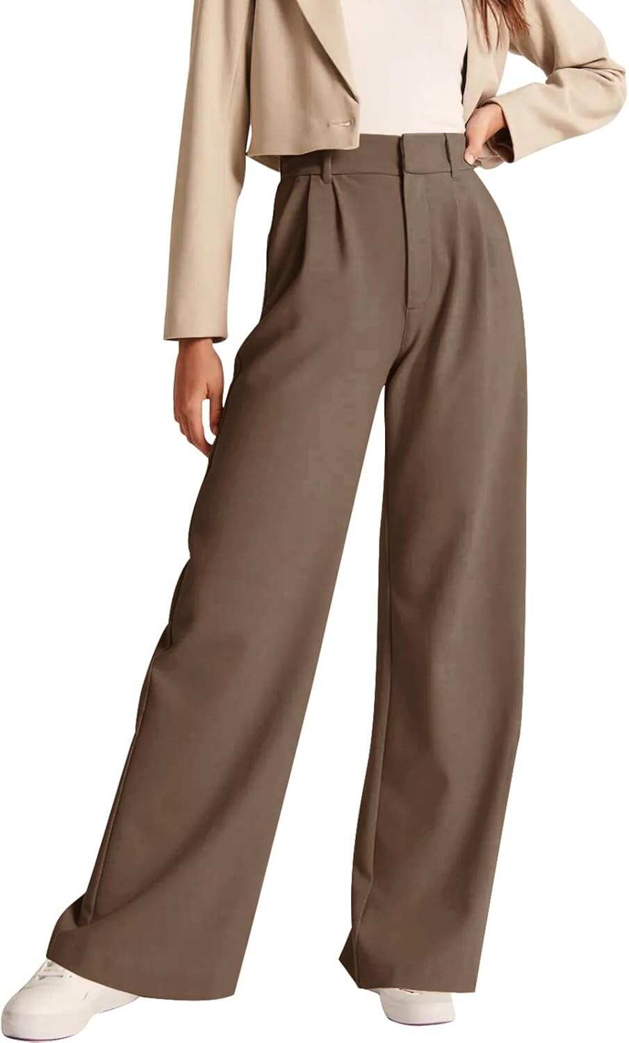 High-Waisted Work Pants for Women – Business Casual Office Trousers with Pockets (2025 Edition)