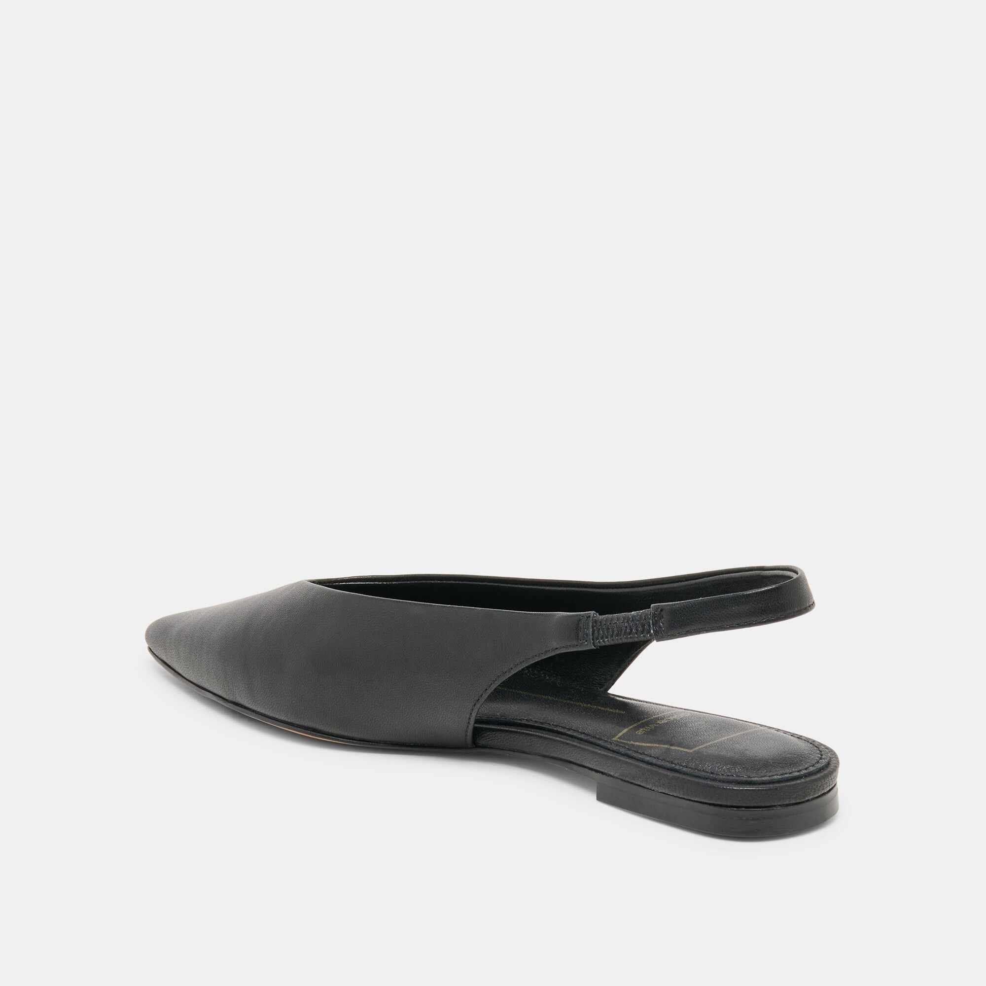 KENDLE FLATS BLACK LEATHER