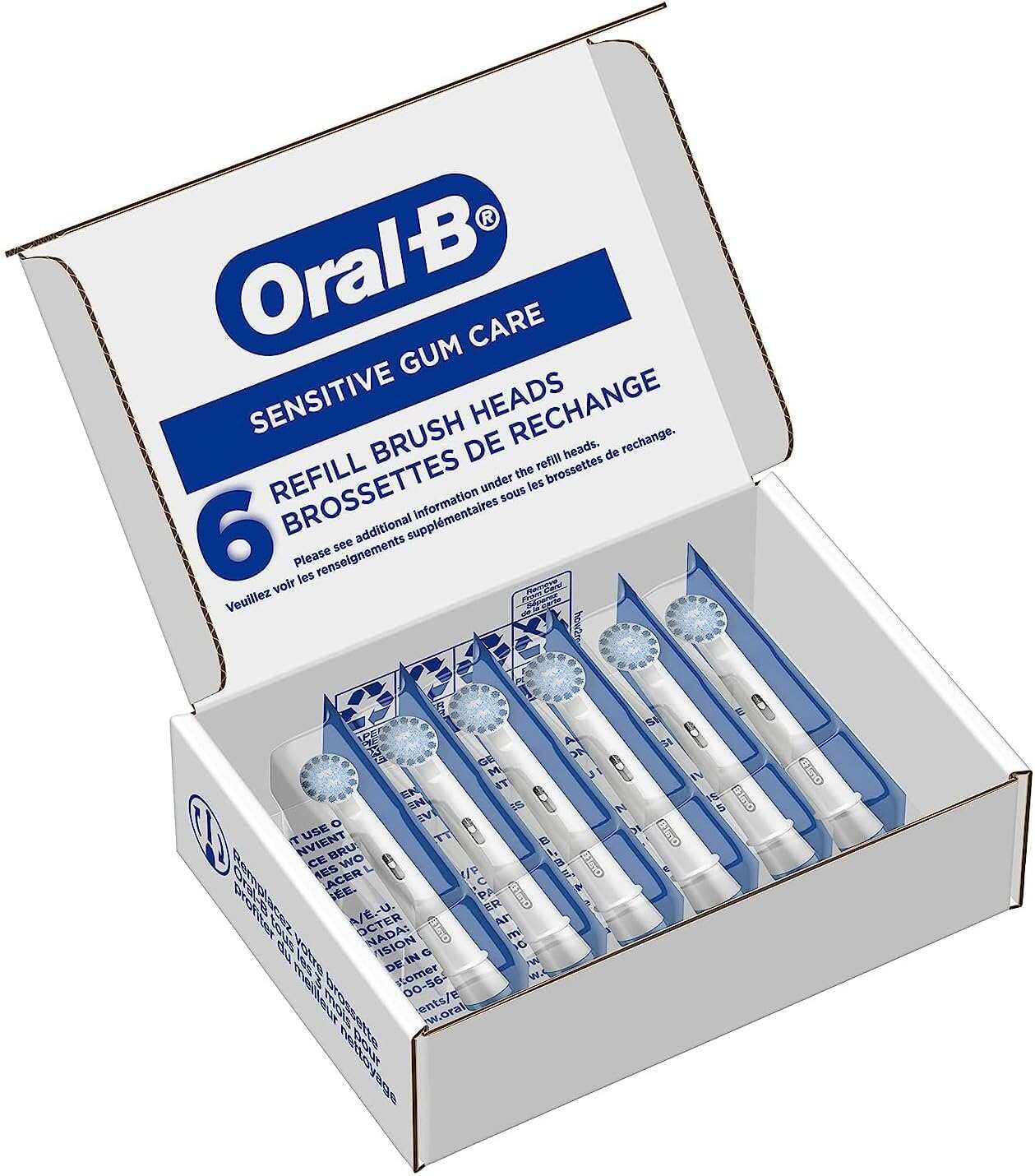 Oral-B Sensitive Gum Care Electric Toothbrush Replacement Brush Heads Refill, 3 Count
