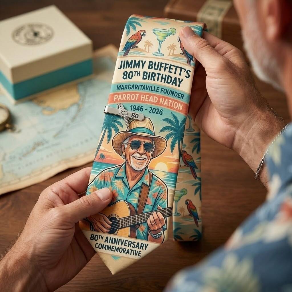 Jimmuy Buffet 80th Anniversary Tie🎁