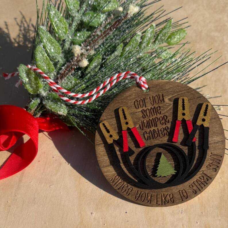 Jumper Cables Ornament