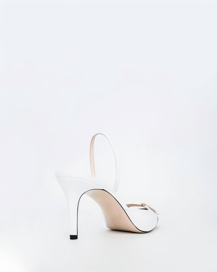 Women's Two-Tone Pointed-Toe Slingback Pumps