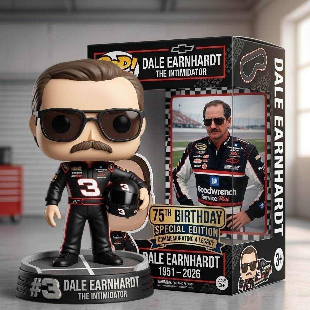 Dale Earnhardt 75th Birthday Commemorative POP! Figurine