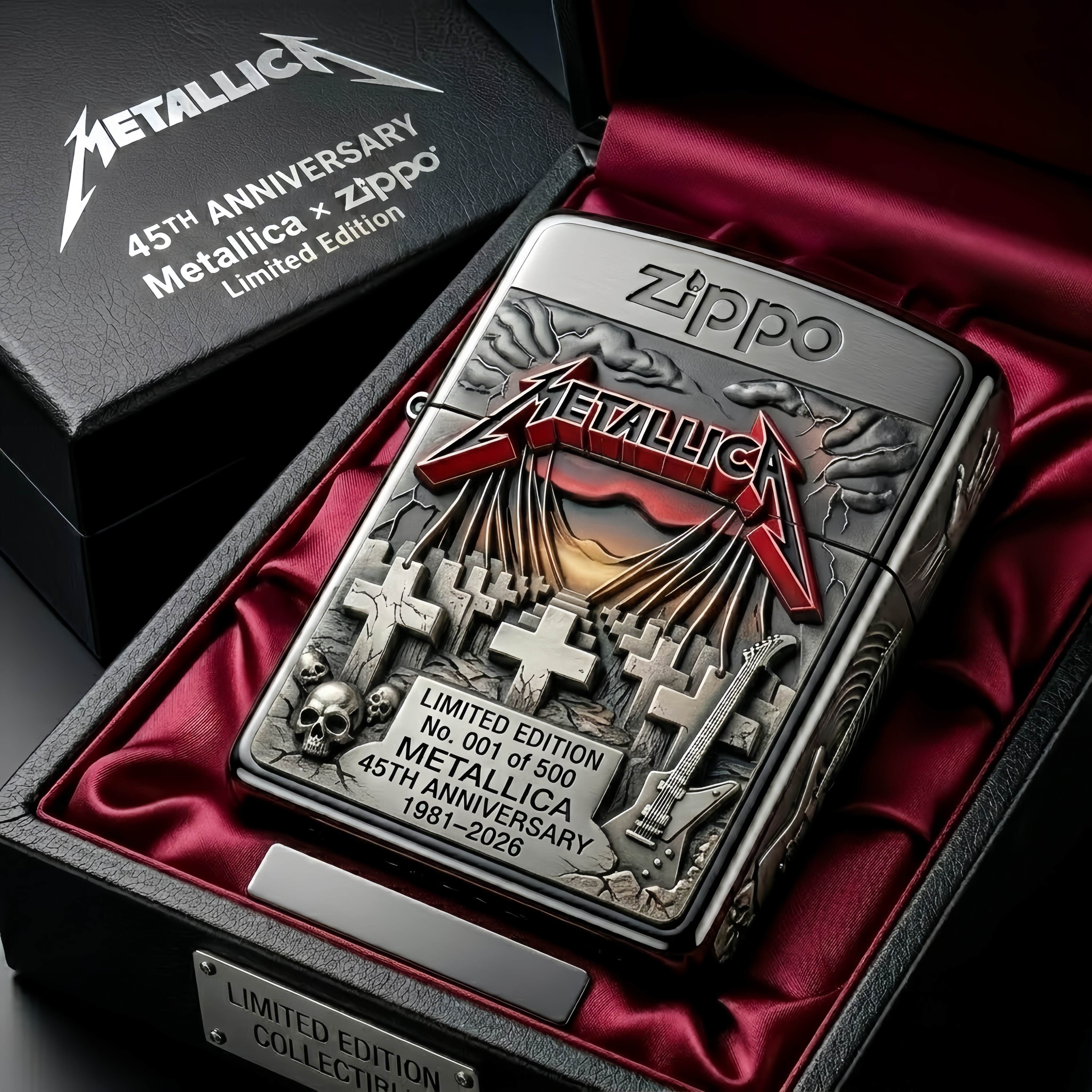Metallica 45th Anniversary Zippo