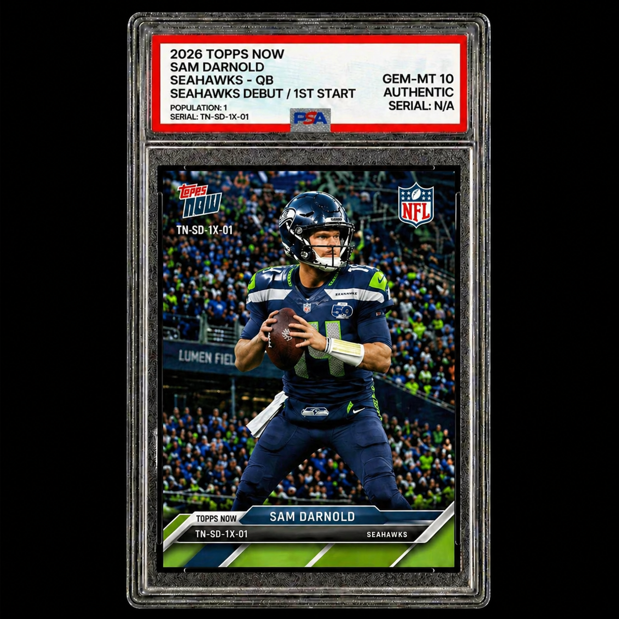 Seahawks Sam Darnold Collector Card 2026