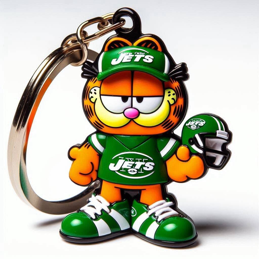 NHL Team Spirit Garfield Keychain