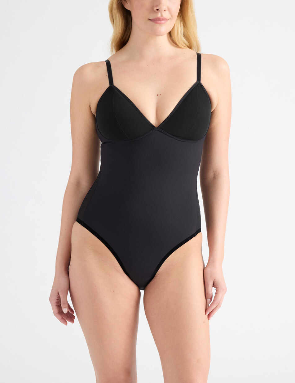 Mesh Deep V Bodysuit