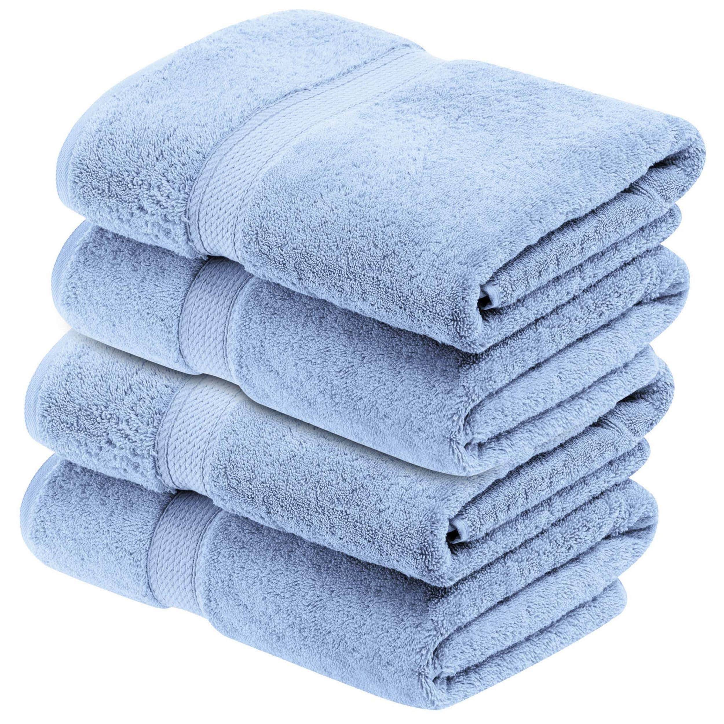 Superior Egyptian Cotton Pile Heavyweight Bath Towel Set of 4