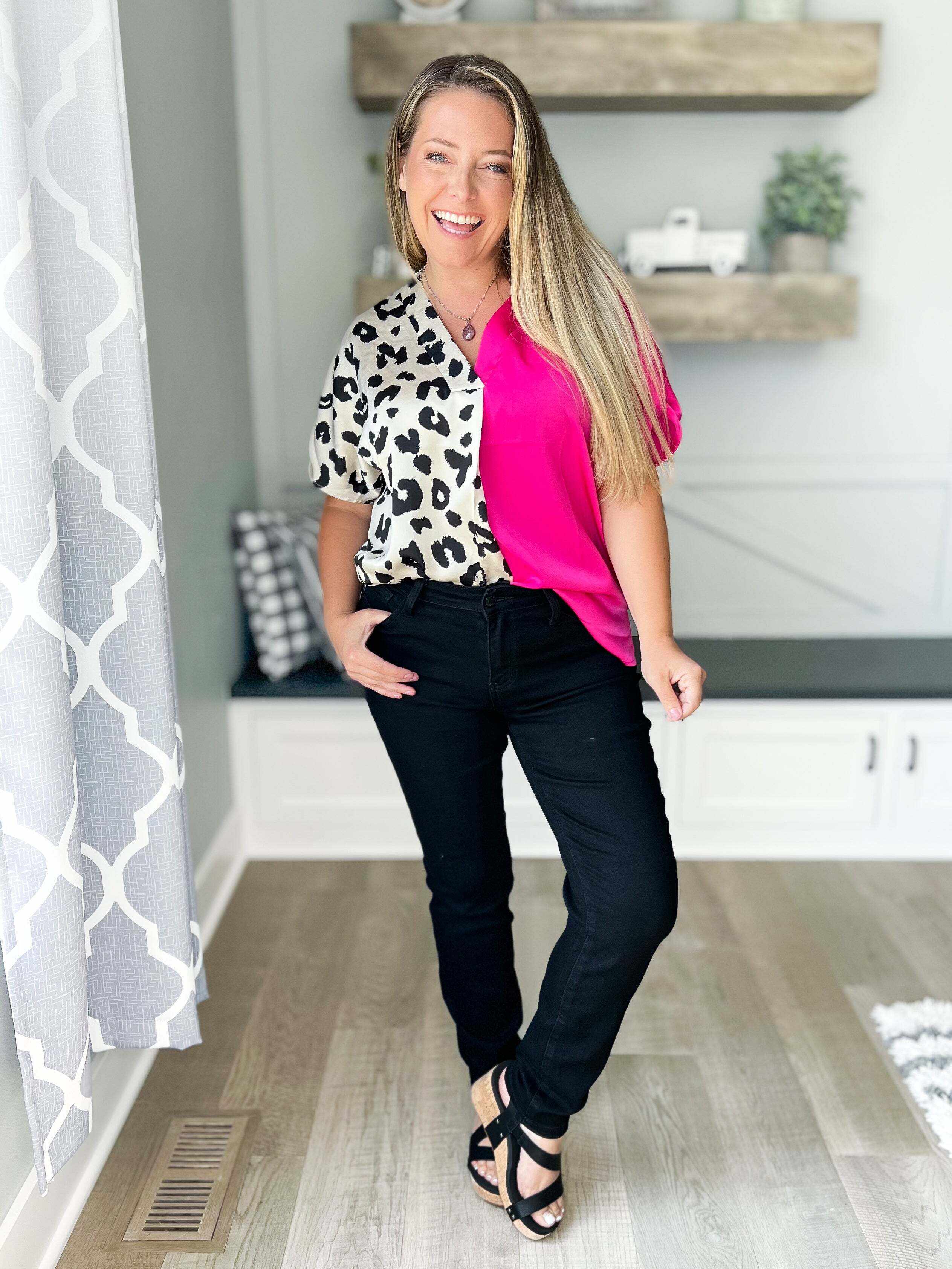 Total Eclipse - Christmas Slim Fit Black Jeans- Final Sale