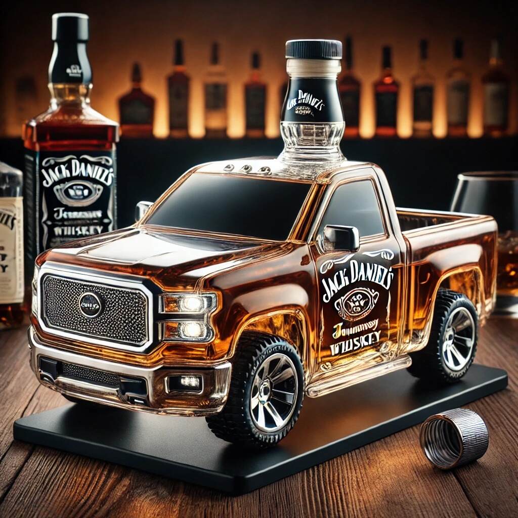 Classic Pickup Truck Whiskey Bottle