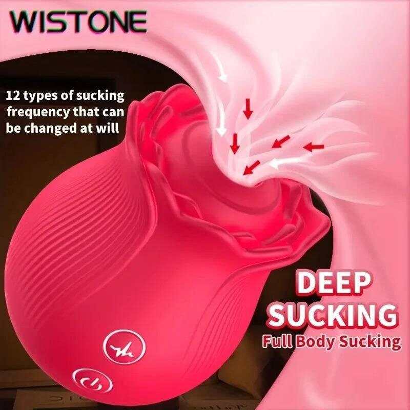 Rose Vibrator – G-Spot Vibrator with 12 Sucking Modes